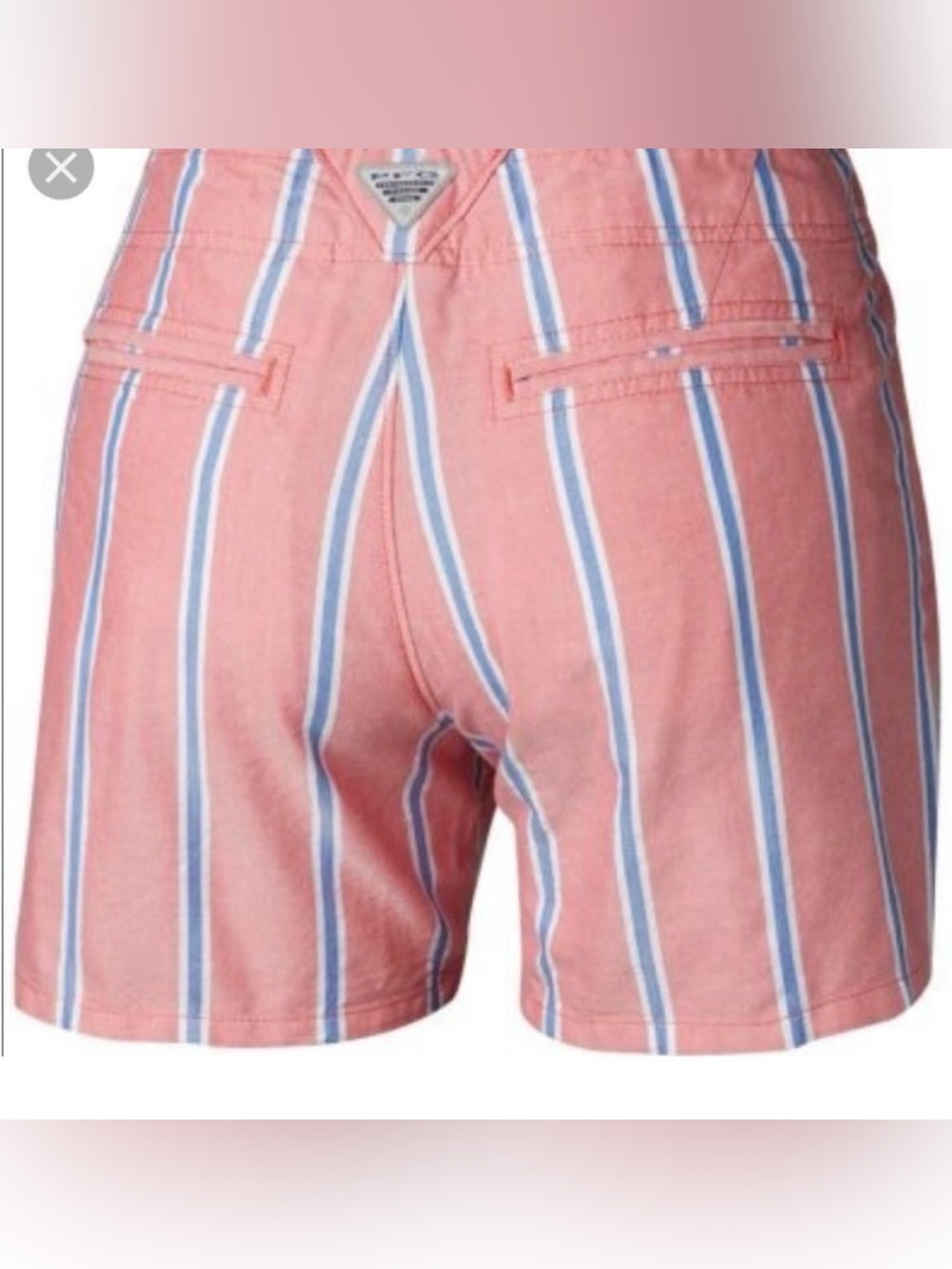 Size 24W Columbia PFG Striped Shorts